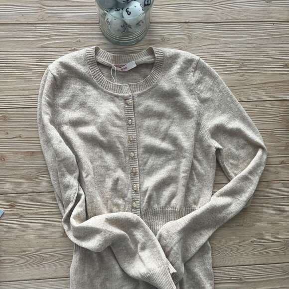 Leggiadro Sweaters - Leggiadro Cashmere Silk Linen Cardigan – Beige Melange (NWT, $995 Retail) | Size